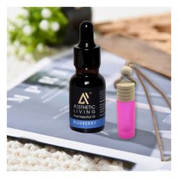 Aesthetic Living Car Aromatizer Diffuser Bottle with Blue Berry Essential Oil - 15 ml-25