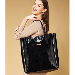 Fargo Women Black Tote Bag 20L Capacity-picture-13