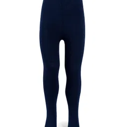 Cute Walk By Babyhug Antibacterial Footed Solid Color Tights - Navy Blue-picture-12