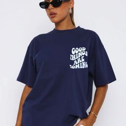 RAYACLOSET Women Typography Printed Pockets T-shirt-image-67