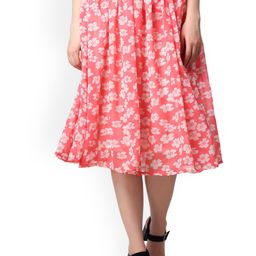 Moda Rapido Women Floral Printed Flared Midi Skirt-image-31