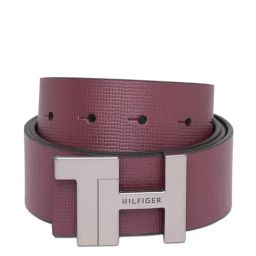 Tommy Hilfiger Men's Wine & Navy Bayley Reversible Belt-5