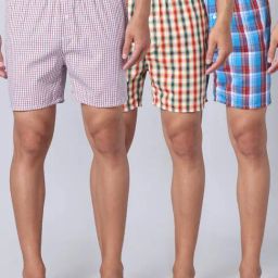 Urban Scottish Multicolored Regular Fit Checks Boxers - Pack Of 3-picture-3