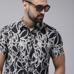 U.S. Polo Assn. Denim Co. Slim Fit Abstract Printed Casual Shirt-picture-45