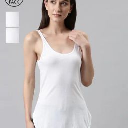 Dixcy Scott Slimz White Cotton Camisole (Pack Of 3)-image-32
