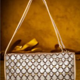 Art N Vintage Luminosa Cream Leather Embellished Small Handbag-picture-17