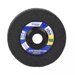 Xtra Power SGW Series 4 inch (100 mm) U8 Grit Black Non Woven Pad for Steel and Metal (Pack of 25)-image-79