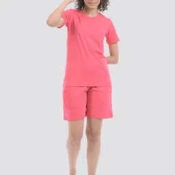 ONEWAY Women Cotton T-shirt With Shorts Night Suit-image-79