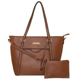 Giordano Blossoms 2020 Tan Textured Medium Shoulder Handbag with Pouch-image-58