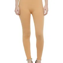 N-Gal Beige Mid Rise Leggings-image-7