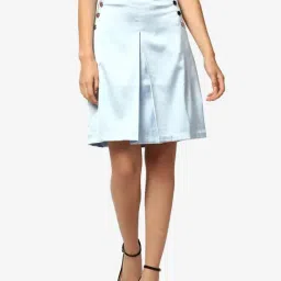 Zoella Aqua Blue Regular Fit Skirt-picture-25