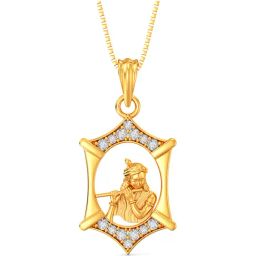 Joyalukkas 22k Gold Lord Krishna Pendant without Chain for Women-image-8
