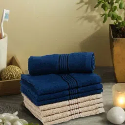 LORENA 100% Cotton Super-Soft Terry Towels -8pc Face Towel (d`ross) solid-multi-5