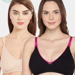 Inner Sense Multicolored Non Wired Non Padded Nursing Bra (Pack Of 2)-image-75