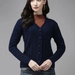 Cayman Navy Embroidered Cardigan-image-60