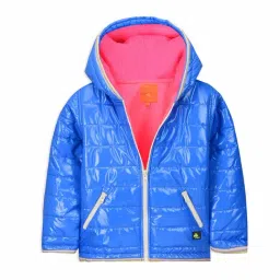 Cherry Crumble By Nitt Hyman Kids Blue Quilted Jacket-image-53