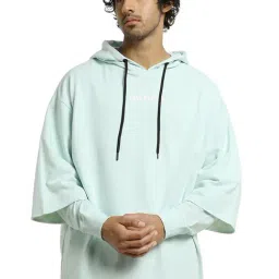 Bewakoof Light Blue Loose fit Hooded Sweatshirt-picture-10