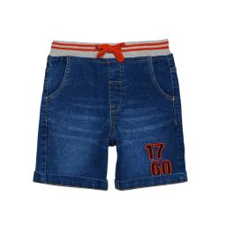 H by Hamleys Boys Dark Blue Solid Shorts-image-96