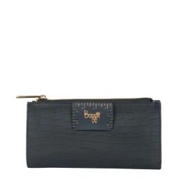 Baggit Blue Textured Bi-Fold Wallet for Women-image-92