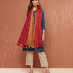 Fabindia RedOmbreStole-image-6
