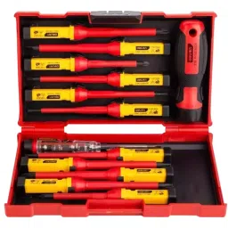 Deli Insulation Screwdriver Set Red & Yellow 1000 W Rubberized Handle, DL510012 (Pack of 12 Pcs)-16