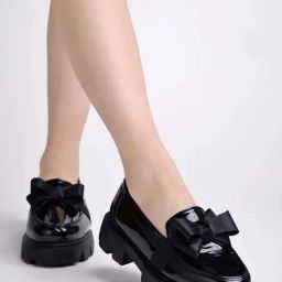 Shoetopia Kids Black Casual Loafers-picture-33