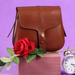 Celtic Brown Leather Cross Body Bag-picture-40