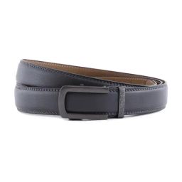 Halden Black Falcon Formal Belt With Classic Black Matt Buckle-image-87