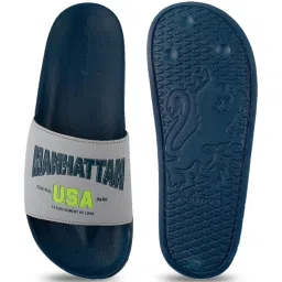 Red Tape Men's Navy Slides image 4
