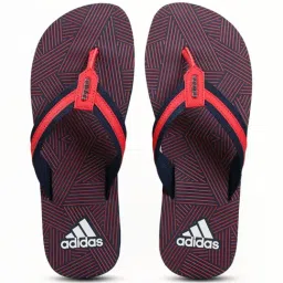 Adidas Men's Hurtle Red & Navy Flip Flops-image-11