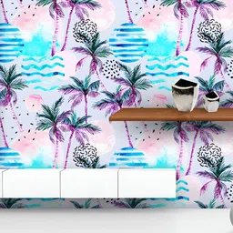 ArtzFolio Printed UV-Resistant Anti-Bacterial Tropical Doodle Elements Peel & Stick Wallpaper-picture-36