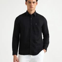 Arrow Sport Black Slim Fit Shirt-picture-2