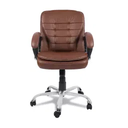 ZAARA Furniture Agita Medium Back Office Executive Chair (Dark Brown)-image-33