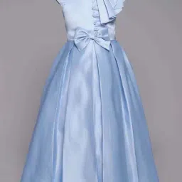 The Magic Wand Kids Blue Applique Gown-image-16