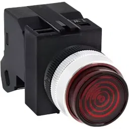 IDEC TW Series APW1 Type LED Pilot Light with 22 mm Mounting Hole Dia, APW116DDR-44