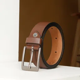 Kosher Men Textured Leather Belt-image-10