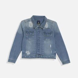 Allen Solly Boys Blue Solid Full Sleeves Jacket-image-35