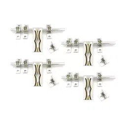 Legal l-201 16x3mm Aldrop 4pcs wave Stainless Steel Latching Draw Hasp-image-54