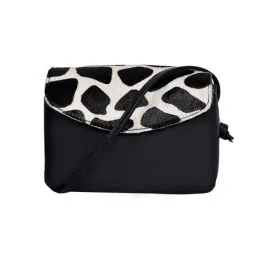 Celtic Black Animal Effect Leather Cross Body Bag-picture-11