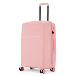 Nasher Miles Krabi Peach 8 Wheels Medium Hard Cabin Trolley Bag-image-86