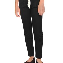 Allen Solly Junior Black Solid Trousers-image-34