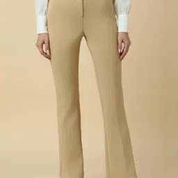 Allen Solly Beige Regular Fit Trousers-image-64