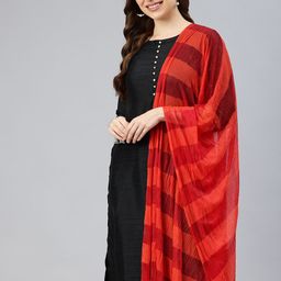 swatika Striped Net Dupatta-18
