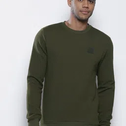 Petrol Round Neck Textured Detail Sweatshirt-picture-42