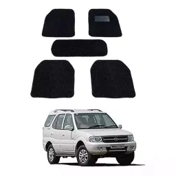 Auto Pearl DB7M279 PVC and Plastic Standard Mat for Tata Safari Storme 2005 (Black)-image-71