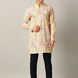THE KURTA COMPANY Men Printed Kurta-image-97