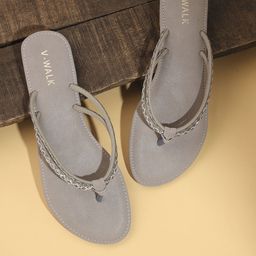 V-WALK Women One Toe Flats-57