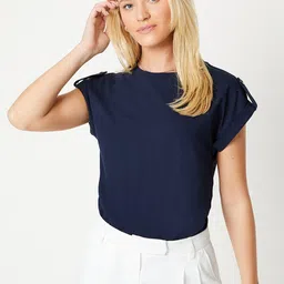 DOROTHY PERKINS Women Pure Cotton T-shirt-image-26