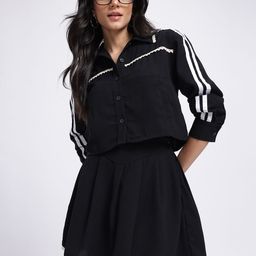glitchez Minimalist Mood Stripe Detail Regular Fit Co-Ords-image-16