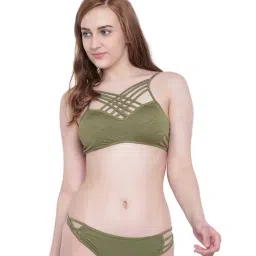 La Intimo Olive SeaOath Bra & Bikini Panty-image-83
